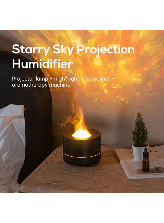 Angel White Starry Sky Projection Lamp Humidifier Air Purifier Large Water Tank USB - Image 1